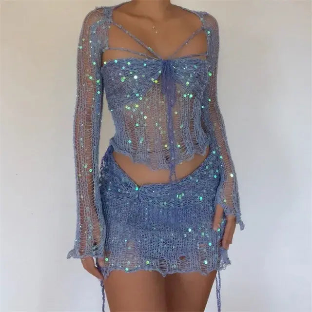 Women's Sequin Knit Party Dress