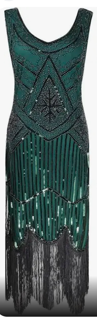 Tasby  dress green and black