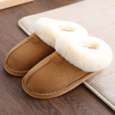 Winter 2024 Warm Soft Women's Fashion and Indoor Plush Slippers Australian U Style High Quality  Cotton Shoes Size 35-45