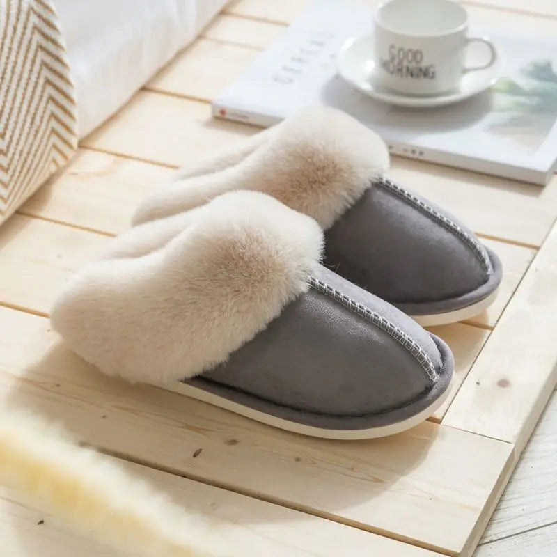 Winter 2024 Warm Soft Women's Fashion and Indoor Plush Slippers Australian U Style High Quality  Cotton Shoes Size 35-45